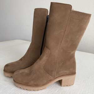 Size 7.5B - OVERLAND Women's Ines Wool-Lined Waterproof Suede Boots 38 B